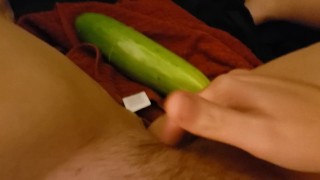 Too Thick Cucumber Makes Me Squirt