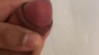 Huge cumshot in slow motion