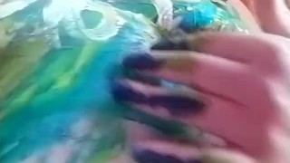 "Coconut" Pour and massage glue onto my nipples