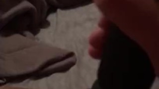 Transman’s cock spasming as he cums