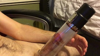 Big Cock gets Pumped followed by solo cumshot