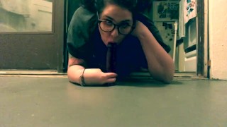 BBW In Knee High Socks And Pigtails Rides Dildo Til She Cums