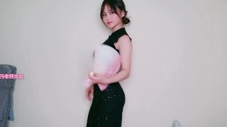 Cosplay vintage Chinese Dress QiPao 试穿改良旗袍 污老师炎炎