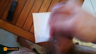Shy phimotic straight guy jerks off POV watching porn
