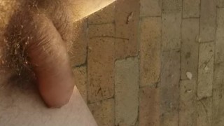 Playing with my uncut dick