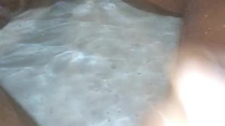 Bathing and horny