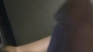 Watch me jerk and slap my hard cock on your face