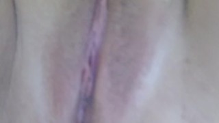 Up close pussy masturbation