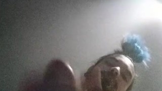 Watch me cum all over your dirty face