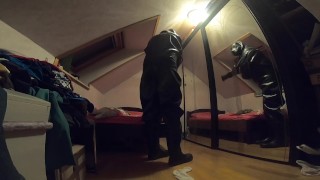 First try on alone the MD Latex Cyborg Heavy Rubber Suit