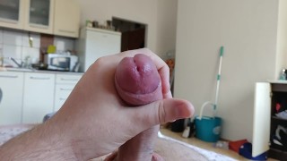 Loud moaning and huge load from hot guy