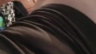 Little slut playing with her pink pussy and twerking her big ass