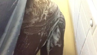 TAKING A SHOWER AND PLAYING WITH MY WET PUSSY