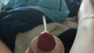 Close up of teen cumming