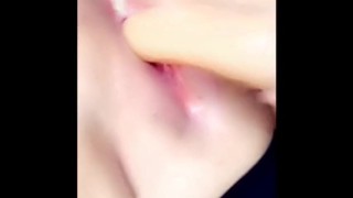 Thick PAWG Fucking herself with 8in dildo til she creams