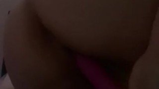 I slide a toy in my  pussy from behind
