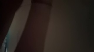 Fat cocked teen jerks off hard and fast in shower