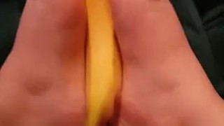Banana footjob * wink wink*