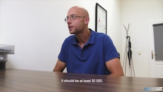  DIRTY SCOUT 195 - Bald Dude Goes For An Interview But Gets His Ass Pounded Instead