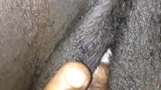 Ebony couple pussy play masturbation pt 3