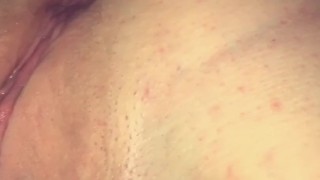 18 year old dripping with 2 loads of cum