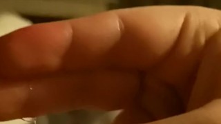 Feeling my wetness right after an orgasm