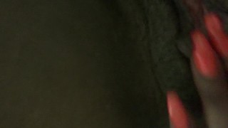 Watch me touch my pretty pussy with my bright orange nails