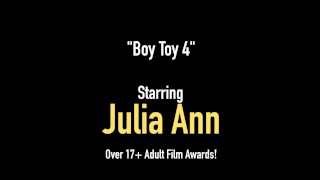 Beautiful Busty Cougar Julia Ann Straddles Boy Toy's Face!