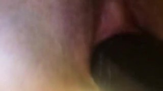 Milf fuck black dildo