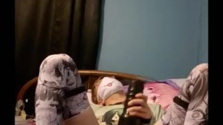 Solo Femboy plays with Fleshlight while playing with his Ass