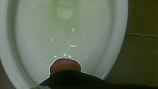 A Man Pees at the Gym ( Public Toilet )