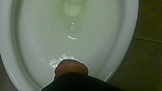 A Man Pees at the Gym ( Public Toilet )