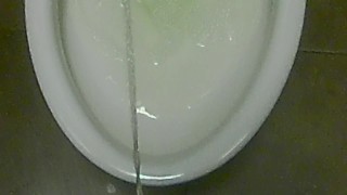 A Man Pees at the Gym ( Public Toilet )