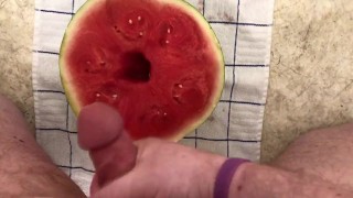Happy National Watermelon Day!!! I Fuck A Melon. Can’t Cum, Tho