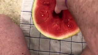 Happy National Watermelon Day!!! I Fuck A Melon. Can’t Cum, Tho