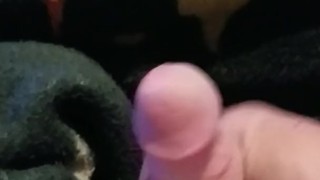 Jerking off after a long day of work