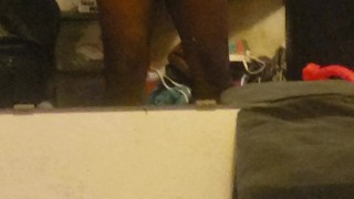 Male model thug dread solo big black dick