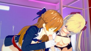 3Way with Girls Frontline Springfield and Virtual Youtuber Rion Takamiya