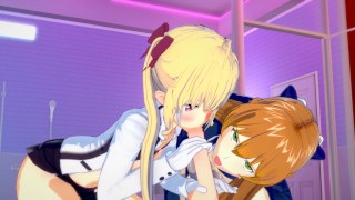 3Way with Girls Frontline Springfield and Virtual Youtuber Rion Takamiya