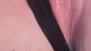 Making myself cum and squirt with one finger