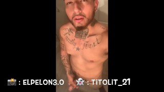 Quick jack off in the bathroom before I shower