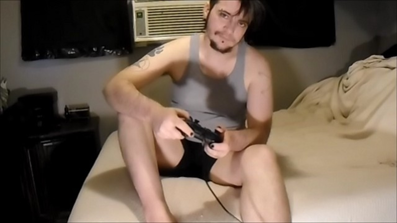 Gamer FtM Fucks Controller & Cord to Cum