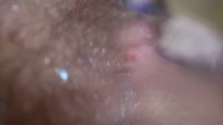 Close up fingering and peeing on camera (ASMR)