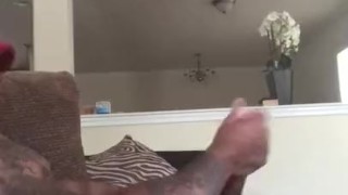 Sexy BBC strokes dick until explosions