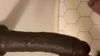 Frottage w/ BBC Dildo Morning Nut