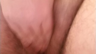 Transman Masturbating Trying Not to Piss