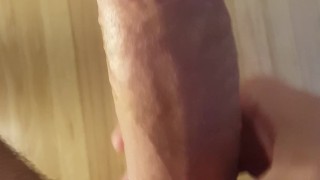 Rubbing out a nice load big cock