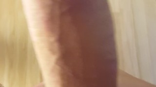 Rubbing out a nice load big cock