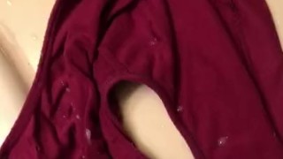 Jacking Off Into A Pair Of Wifes Dirty Panties