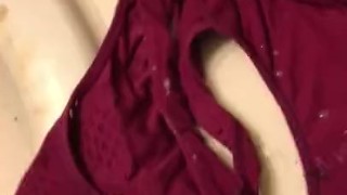 Jacking Off Into A Pair Of Wifes Dirty Panties